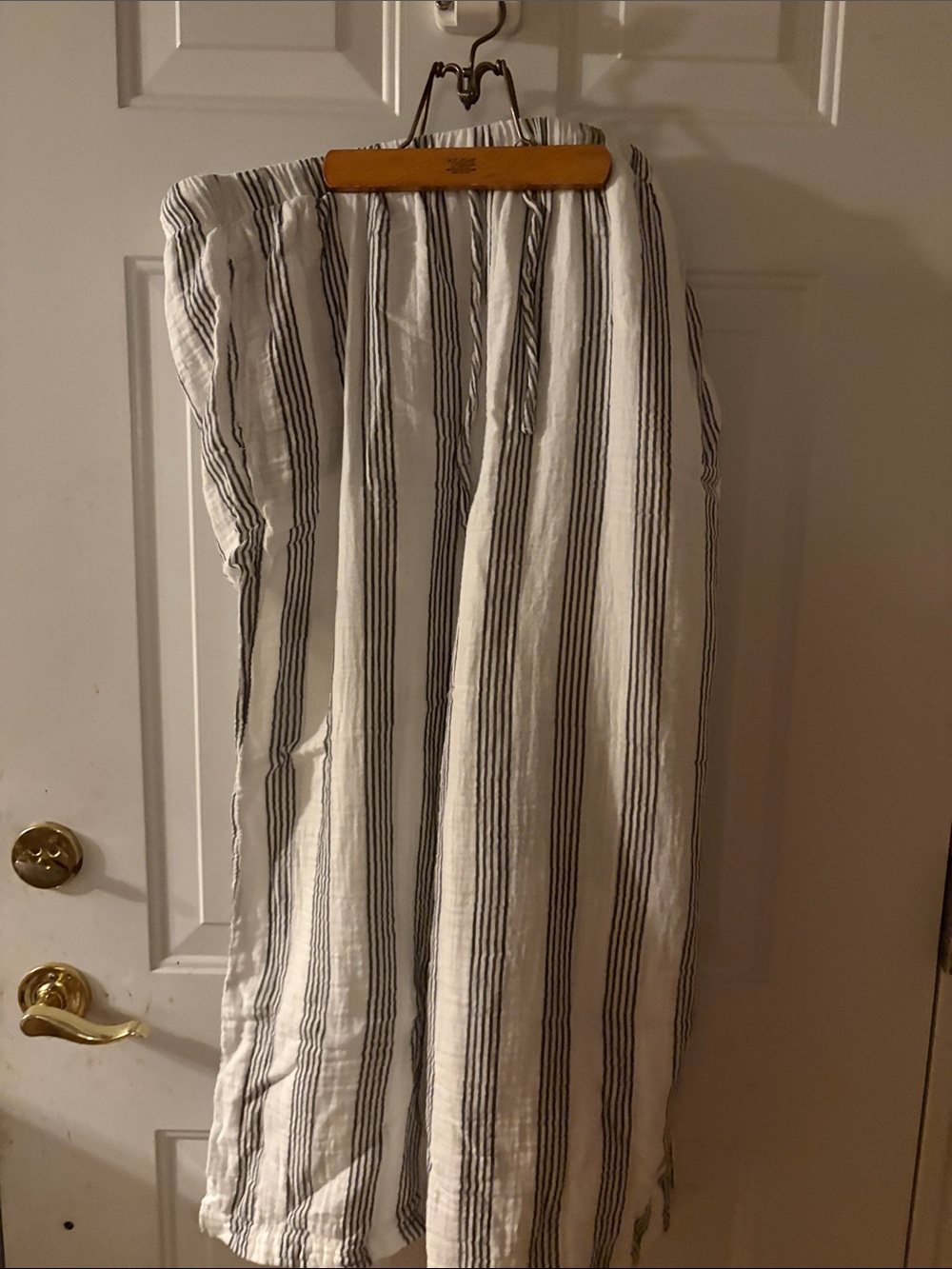 Belle Isle for TorridShort-Sleeve Striped Set - White & Gray-ish blue sz 2X - Picture 2 of 9